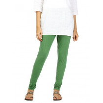 Aurelia Women Solid Green Leggings