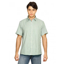 Indigo Nation Men Stripes White Shirts