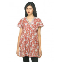 Fabindia Women Rust Printed Tunic