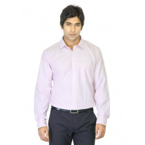 Mark Taylor Men Striped White Shirt