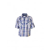 Gini and Jony Kids Boys Check Blue Shirts