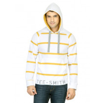 Classic Polo Men Striped White Sweatshirt