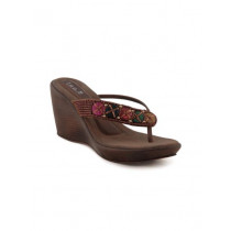 Inc 5 Women Casual Brown Wedges