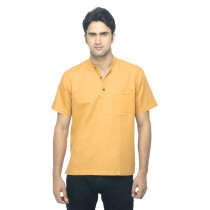 Fabindia Men Mustard Kurta