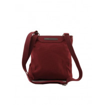 United Colors of Benetton Women Solid Maroon Handbags