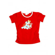 Disney Kids Girl's Red Round Neck Kidswear