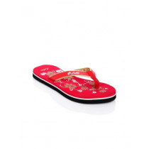 Lotto Women Red Flip Flops