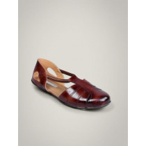 Catwalk Women Leather Brown Cut Flats