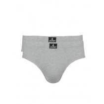 Jockey ELANCE Mens Grey melange Pack of two Briefs 1004