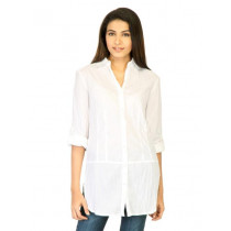 United Colors of Benetton Women Solid White Shirts