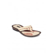 Rocia Women Beige & Brown Sandals