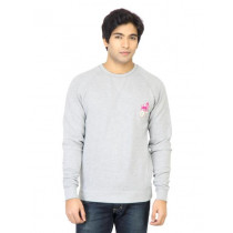 Myntra Men Solid Grey Sweatshirt