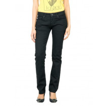 Spykar Women Washed Black Jeans