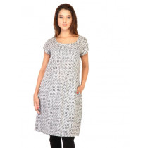 W Women Printed White Kurtas
