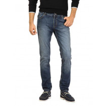 United Colors of Benetton Men Washed Blue Jeans