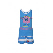 Little Miss Girls Chatterbox Blue Clothing Set