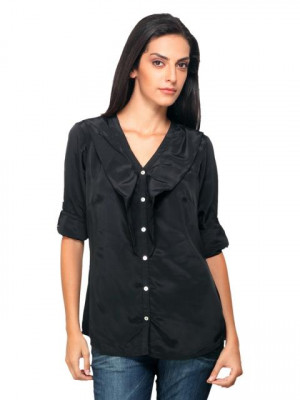 Femella Women Black Shirt