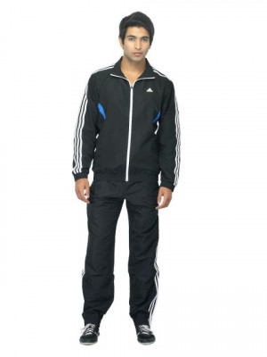 ADIDAS Men Black Tracksuit