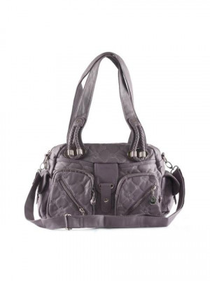 Kiara Women Front Pocket Purple Handbag