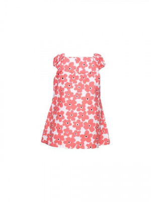 Gini and Jony Girl's Valerie Peach White Kidswear