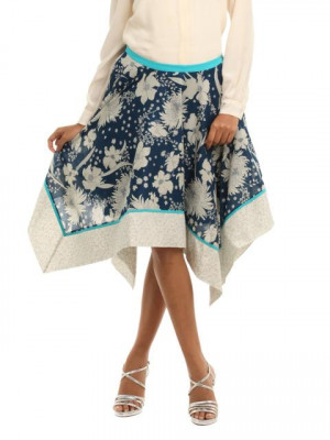 Mineral Blue & White Skirt