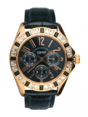 Esprit Women Vital Crystal Rose Black Watch