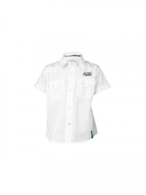 Palm Tree Kids Boys Solid White Shirts