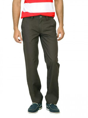 Basics Men Olive Trousers
