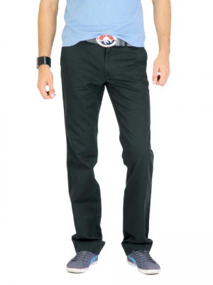 Indian Terrain Men Laffer Black Trousers