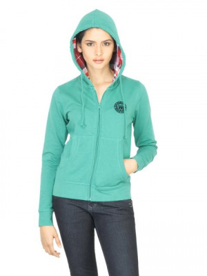 Wrangler Women Green Sweatshirt