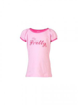 Palm Tree Kids Girls Printed Pink Tops