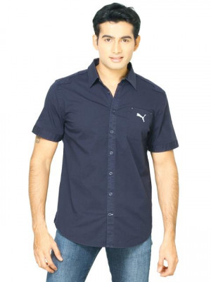 Puma Men Motorsport Navy Blue Shirts