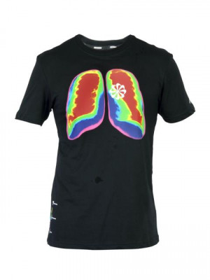Nike Men Printed Black Tshirts