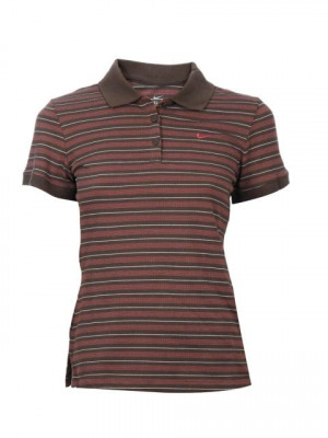 Nike Women Brown Polo T-shirt