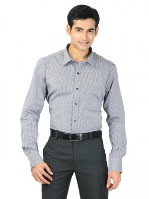 Genesis Men Check Black Shirts