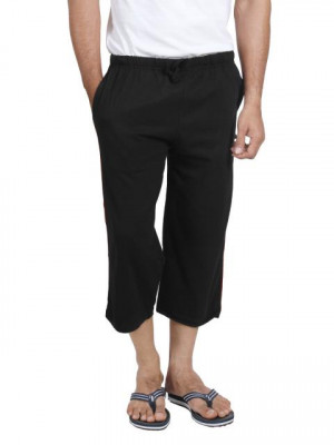 Chromozome Men Black Lounge Shorts