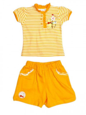Disney Kids Girl's Orange Stripe Kidswear