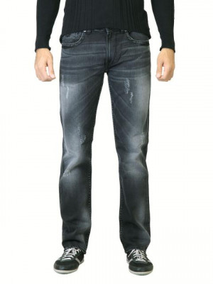 Deni Yo Men Black Washed Slim Fit Jeans