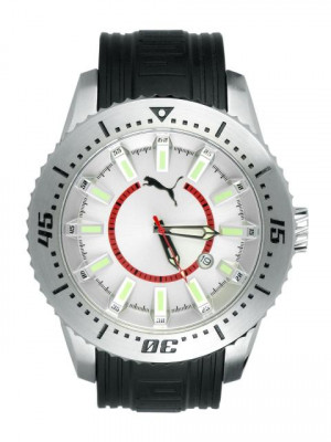 Puma Men Rim White Dial Watch
