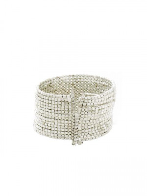 Pitaraa Silver Omelette Thin Bracelet