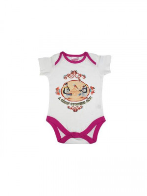 Madagascar3 Infant Girls White Snapsuit Romper