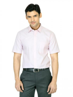 Mark Taylor Men Red Striped White Shirt