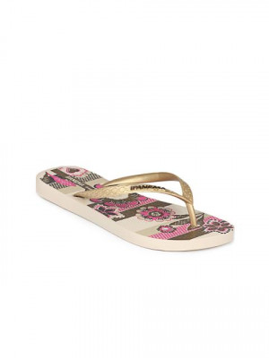 iPanema Women Gold Flip Flops