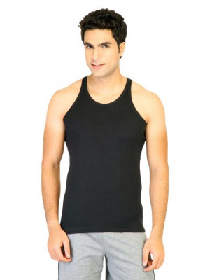 Hanes Men Racer Back Black Innerwear Vests