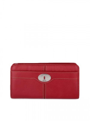 Fossil Women Red Wallet