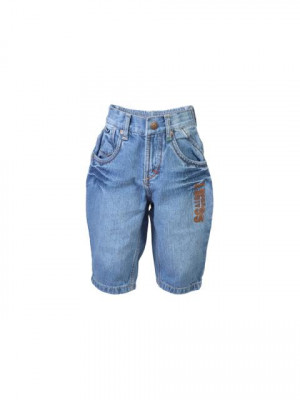 Palm Tree Kids Boys Washed Blue Shorts