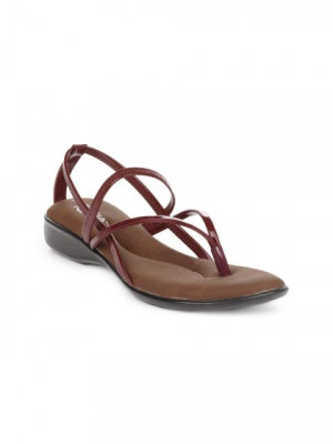Portia Women Maroon Flats