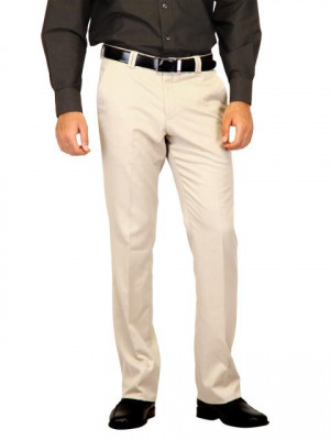 Indigo Nation Men Cream Trouser Cream Trousers