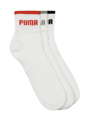Puma Men White Pack of 3 Socks