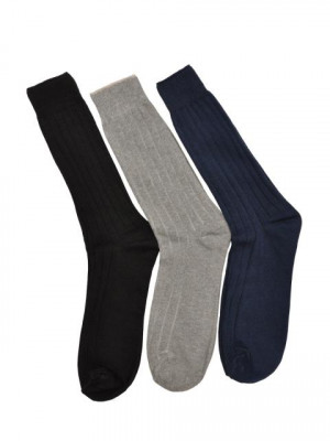 Reid & Taylor Men Solid Black Socks